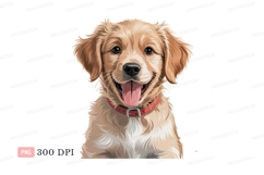 Golden Retriever Puppy Cheerful canine Product Image 1