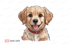 Golden Retriever puppy happy image Product Image 1