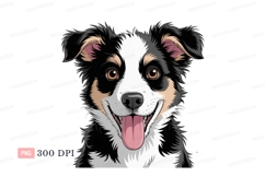 Happy dog portrait canine animal Product Image 1