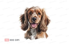 Happy brown dog portrait canine animal Product Image 1