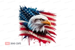 Majestic eagle patriotic flag american freedom Product Image 1
