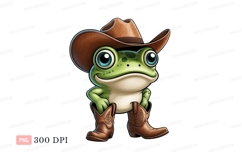 Cartoon frog cowboy boots Product Image 1