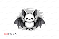 Cute bat creature animal flying Product Image 1