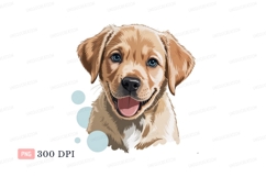 Golden Retriever puppy with blue eyes image Product Image 1