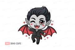 Cute vampire character with wings image Product Image 1