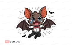 Crying Bat Character tears cartoon Product Image 1