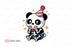 Cartoon character wearing party hat and bow tie image Product Image 1