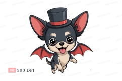 Cute chihuahua bat creature wings Product Image 1