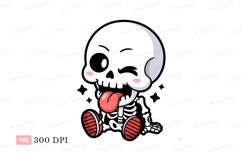 Silly moon creature with tongue out image Product Image 1