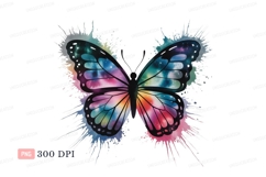 Colorful galaxy butterfly splatter space abstract Product Image 1