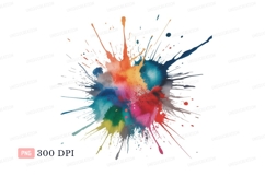 Colorful paint splash explosion abstract Product Image 1