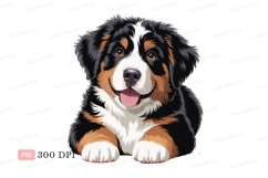 Bernese mountain dog puppy happy image Product Image 1