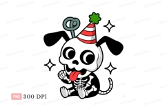 Festive character with party hat and tongue out image Product Image 1