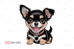 Adorable chihuahua dog with collar puppy animal Product Image 1