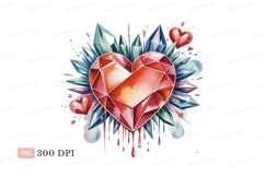 Gemstone Heart Crystal Explosion image Product Image 1
