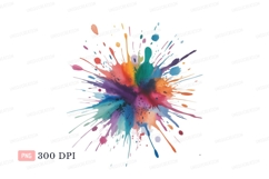 Colorful paint splash explosion abstract Product Image 1