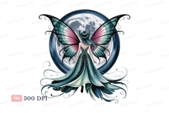 Fairy moon dress wings blue Product Image 1