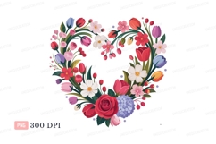 Heart shaped floral arrangement flowers rose Product Image 1