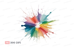 Colorful paint splash explosion abstract background Product Image 1