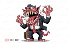Terrifying monster business man scary suit Product Image 1