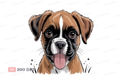 Brown boxer dog portrait canine puppy Product Image 1