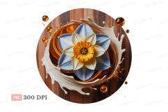 Daffodil bloom creamy swirl flower Product Image 1