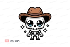 Cowboy hat character cartoon brown Product Image 1