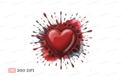 Red Heart Splatter liquid paint Product Image 1