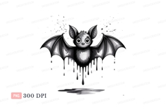 Cute bat dripping black liquid image Product Image 1