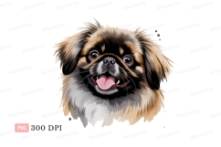 Fluffy dog happy expression canine animal Product Image 1
