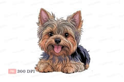Yorkshire Terrier illustration puppy canine Product Image 1