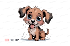 Adorable puppy with big blue eyes canine cute Product Image 1