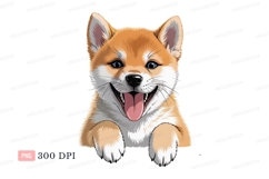 Happy Shiba Inu Puppy canine Product Image 1
