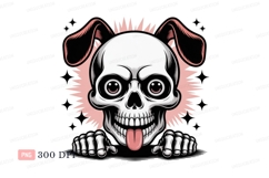 Skull bunny ears tongue out image Product Image 1