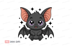 Cute bat with big eyes animal creature Product Image 1