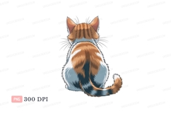 Orange white grey tabby cat image Product Image 1