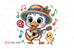 Duckling playing guitar with friend chick music Product Image 1
