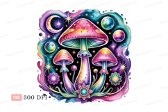 Psychedelic mushrooms celestial fantasy cosmic Product Image 1