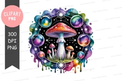 Psychedelic mushroom cosmic orb mandala image Product Image 1
