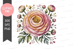 Pink yellow rose floral arrangement flower green Product Image 1