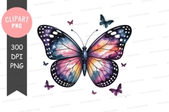 Cosmic butterfly wings with colorful clouds galaxy Product Image 1