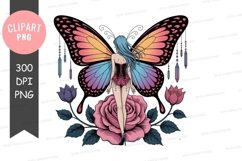 Whimsical Mushroom Garden Celestial Sky white blue Product Image 1