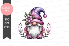 Whimsical gnome adorned with flower and stars fantasy Product Image 1