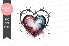 Broken Heart Barbed Wire pain Product Image 1