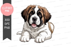 St. bernard puppy clipart Product Image 1