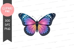 Vibrant colorful butterfly clipart Product Image 1