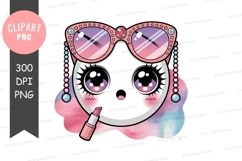 Cute glamour face clipart Product Image 1