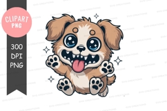 Cute cartoon puppy clipart Product Image 1