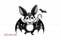 Cute bat with candy cane animal Product Image 1