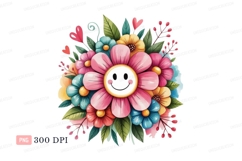 Smiley flower bouquet cheerful bloom happy Product Image 1